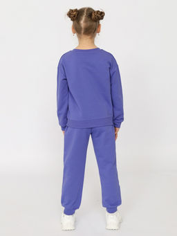 CRB wear/CSKG 90238-44-395 Комплект для девочки (джемпер, брюки),фиолетовый/Ex.Cherubino  фото 4