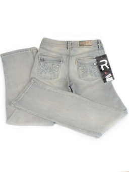 MK1555 GRAY/LT. BLUE Джинсы женские - Fashion фото 4