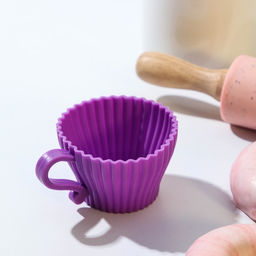 Цена за 2 шт. Форма для выпечки Доляна Алиса в стране чудес, силикон, 9?7?4.5 см, внутренний размер 6.5?6.5?4.5 см, фиолетовая