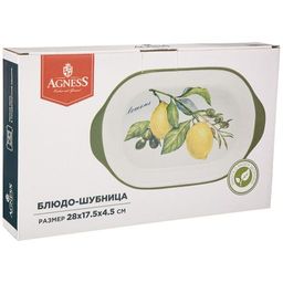 БЛЮДО AGNESS ЛЕМОН ТРИ 28*17,5*4,5 СМ  фото 2