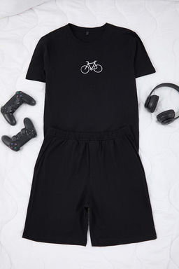 TRENDYOL MAN Gri - Bordo Regular Fit Nak?sl? Orme 3 lu Pijama Tak?m? TMNAW25PT00024 - Trendyolmilla фото 12