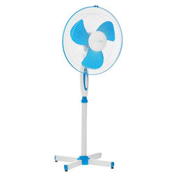 Цена за 2 шт. Напольный вентилятор Luazon LOF-01, 45 Вт, 3 режима, бело-синий - Luazon home фото 3