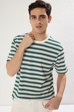 TRENDYOL MAN Cok Renkli Regular/Normal Kesim Dokulu T-Shirt TMNSS25TS00041 - Trendyolmilla фото 2