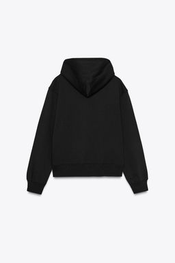 SUDADERA CAPUCHA B?SICA / Negro - Zara фото 5