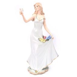 Фигурка декоративная "Девушка с птичкой", L20 W13 H35 см