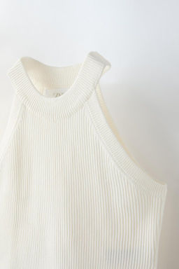 RIBBED HALTER TOP - Zara фото 11
