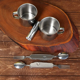 Подарочный набор посуды для похода Полевая кухня, 7 предметов