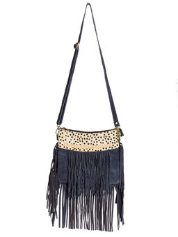 Сумка замшевая с бахромой через плечо №1134/18 - Ганг фото 2