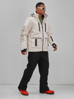 Горнолыжный костюм мужской зимний белого цвета 394Bl - Leifensh фото 9