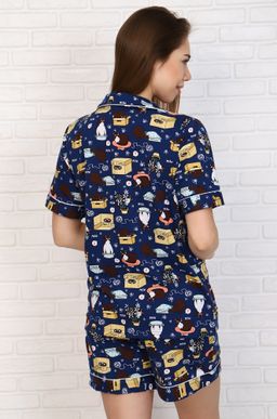 Женская хлопковая пижама с шортами Trikotel  фото 2