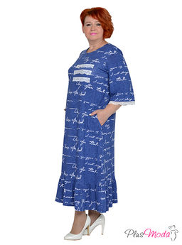 Платье Модель №1942 размеры 44-84 - Plusmoda фото 4