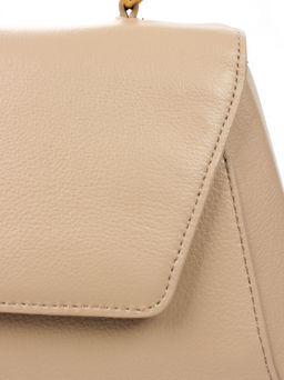 LACCOMA сумка АМ2211-бежевый натуральная кожа хлопок
