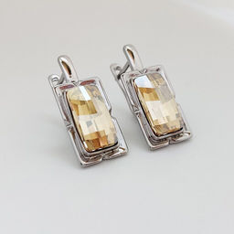 Серьги с кристаллами Swarovski