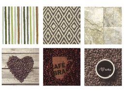 Love2art Салфетки бумажные ассорти SDS №61 33 x 33 6 шт. Аромат кофе