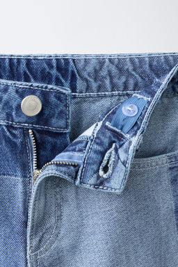 JEANS WIDE LEG PATCHWORK / Azul - Zara фото 3
