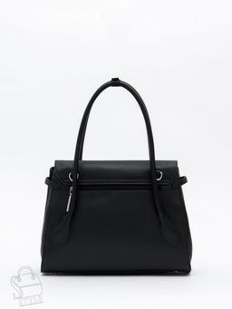 Сумка женская кожаная 2424Y black Polina&Eiterou