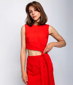 Костюм #БШ2416, красный