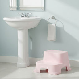 Табурет-подставка детский 340х310х205мм (светло-розовый) 221501007/01 Табурет-подставка детский 340х310х205мм (светло-розовый) 221501007/01