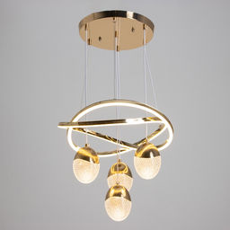 Светильник «Лансед» LED 150 Вт 3000-6000К золото 40×40×100 см
