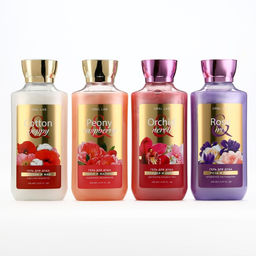 Гель для душа, 295 мл, аромат хлопок и мак, FLORAL & BEAUTY by URAL LAB  фото 7