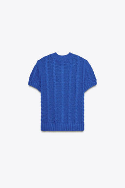 SHORT SLEEVE KNIT CARDIGAN - Zara фото 7