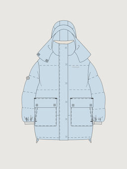 Куртка п4з10026 лед