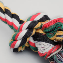 Игрушка канатная 2 узла большая, 100 г, микс цветов - Пижон фото 2