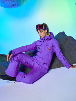Женский сноубордический горнолыжный комбинезон Alpha Endless Aeternitas 223/2305 PRP - Пурпурное Сердце  фото 29