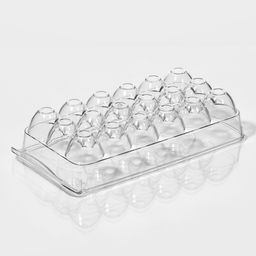 Контейнер для хранения яиц с крышкой RICCO, 18 ячеек, 32,5×16,5×7,5 см