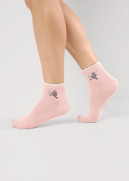 CLE Носки жен.Д2506 тиара укороч меланж св.серый - Clever wear фото 3