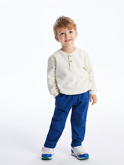 Beli Lastikli Basic Erkek Bebek Pantolon