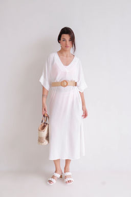 Martichelli Платье пляжное белое  фото 3