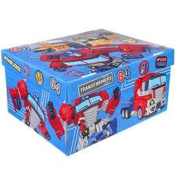 Коробка подарочная складная с крышкой, 31 х 25,5 х 16 Оптимус Прайм и Бамблби, Трансформеры - Hasbro фото 4