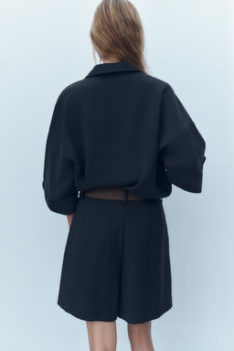 WIDE SHORT SLEEVE SHIRT - Zara фото 6