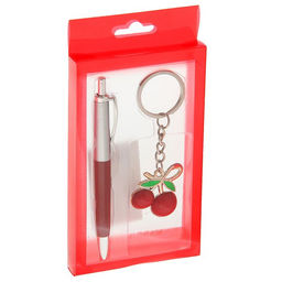 Цена за 2 шт. Набор подарочный 2в1 (ручка, брелок вишенки) - Simaland фото 3