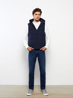 Standart Kal?p Kap??onlu Erkek Yelek