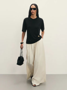 Широкие брюки со складками из лиоцелла / Zarina