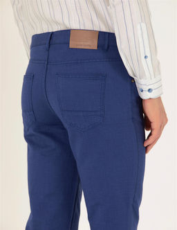 _ndigo Slim Fit Keten Kar___ml_ Kanvas Pantolon