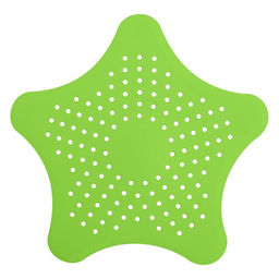 Ситечко-улавливатель волос для ванны 15х15см, силикон DH34-121