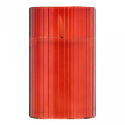 Свеча в цветной колбе, восковая, светодиодная на батарейках д7,5см h12,6см, свет теплый, с мерцанием, колба стекло, цвет терракотовый, питание от 2-х батареек АА (в комплект не входят), в коробке (Китай)