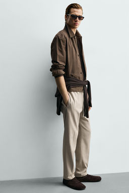 PANTAL?N CINTURA JOGGER CONFORT / Beige vigor?