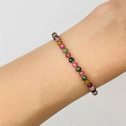 Браслет из Турмалина микс 16,5 см +