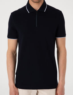 Lacivert Slim Fit Polo Yaka Ti__rt - Pierre cardin фото 6