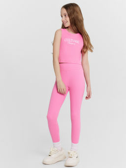 Легинсы для девочек розовые