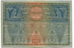 1000 крон 1902 года Австрия  надпечатка