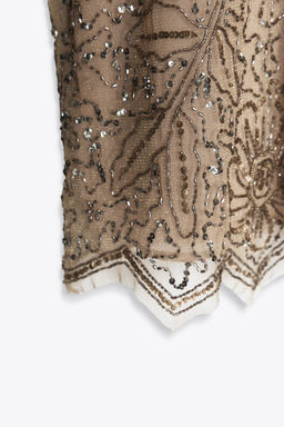 ZW COLLECTION LIMITED EDITION EMBROIDERED SHORT DRESS - Zara фото 6