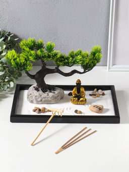 Сад Дзен "Будда у раскидистого дерева" песок+камни+аромапалочки 29,7х19,8х18 см