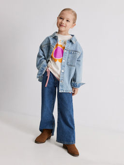 ACOOLA / Футболка детская для девочек Ida молочный  фото 6