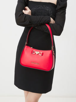 Женская сумка на плечо LOVE MOSCHINO LOVE CHAIN STRAP Артикул 4377089, рубиновый  фото 2