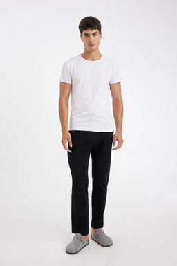 Regular Fit Beli Bagc?kl? Duz Paca Cepli Pijama Alt? - Defacto фото 5